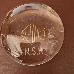 Clear Glass Paperweight Ornament